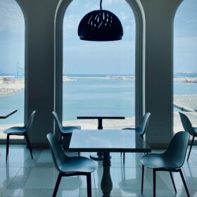 black wooden table and chairs